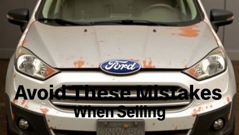 Avoid These Mistakes When Selling Your Non-Runner Ford