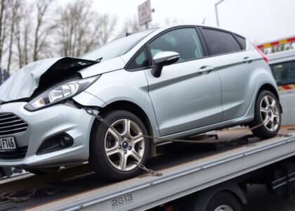 Damaged Ford Cars