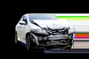 accident damaged car